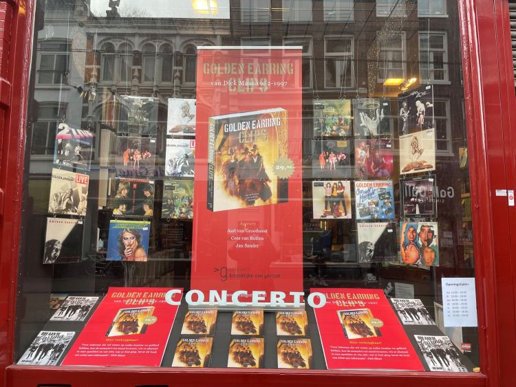 Dick Maas Concerto store Amsterdam Golden Earring video clips book promotion February 04 2022